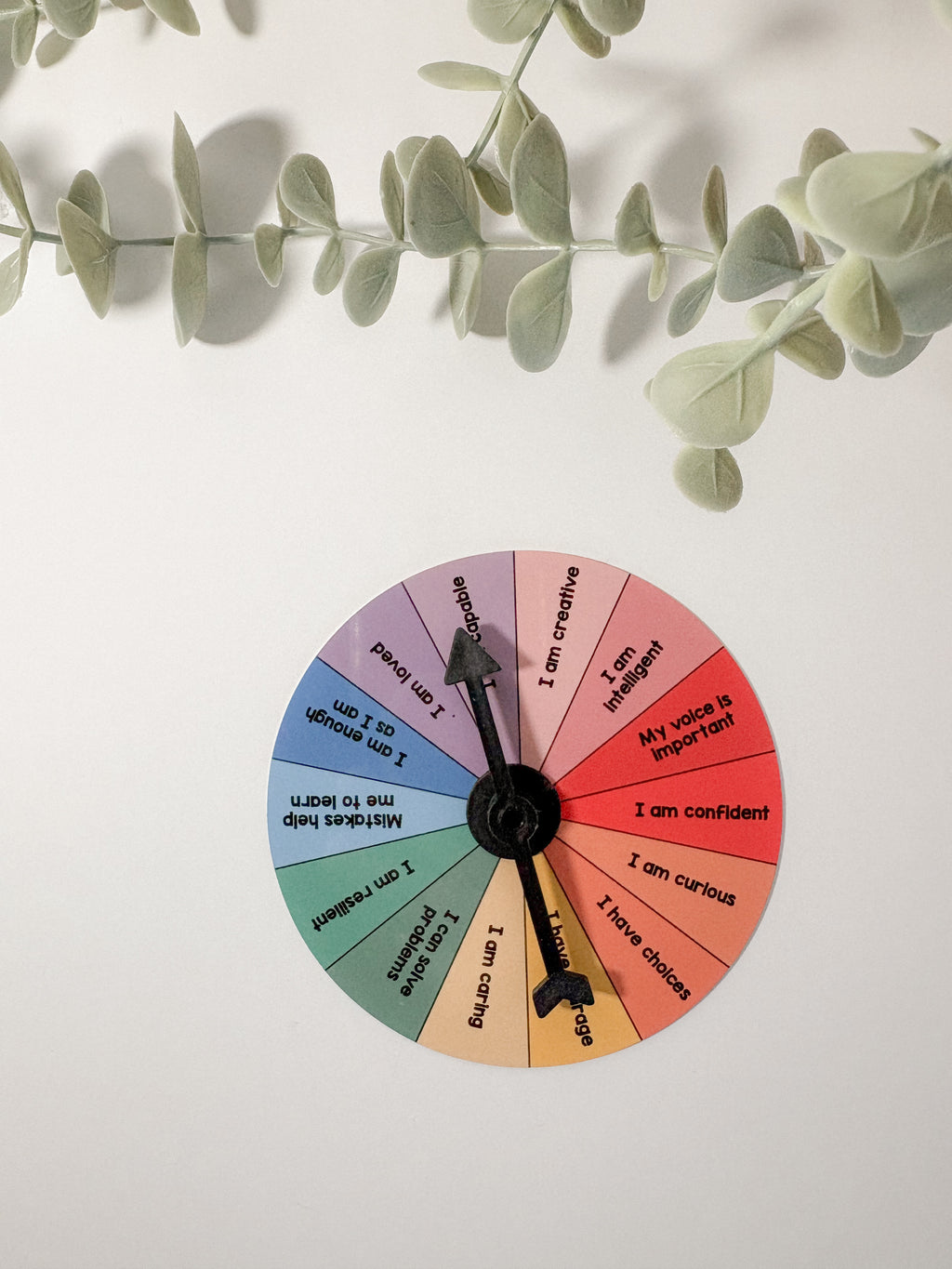 Positive Affirmations Wheel