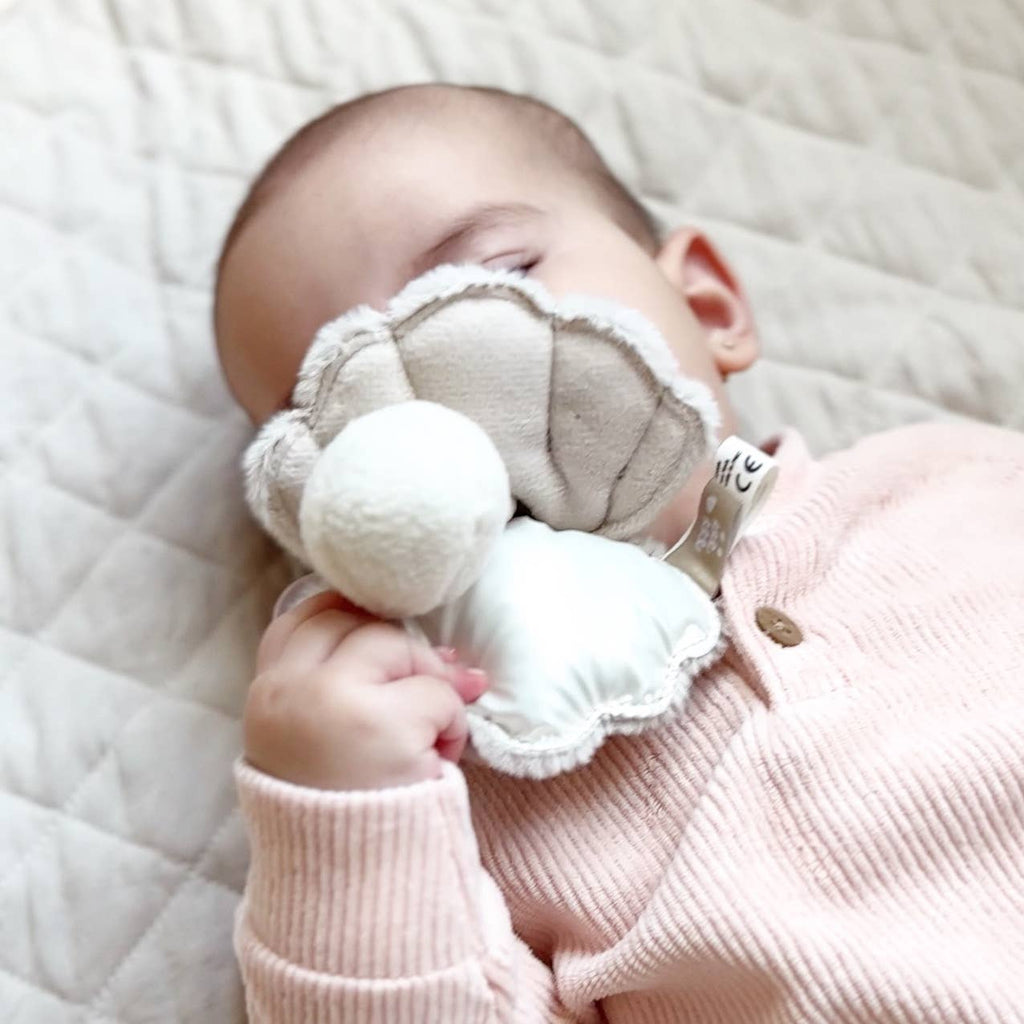 Handheld Rattle for Baby - Oyster