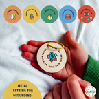 Grounding Anxiety Keyring 5 Senses