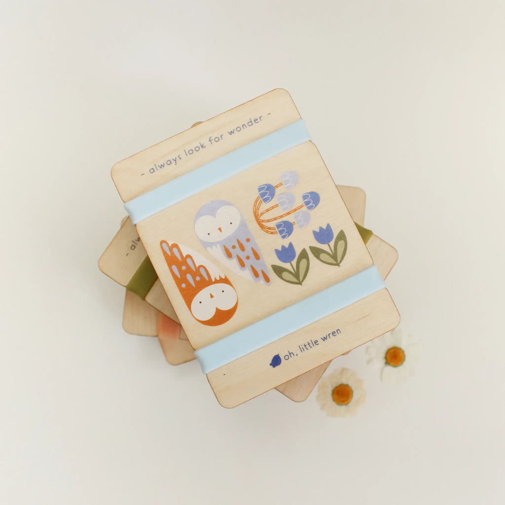 Mini Wooden Flower Press - Owl Design
