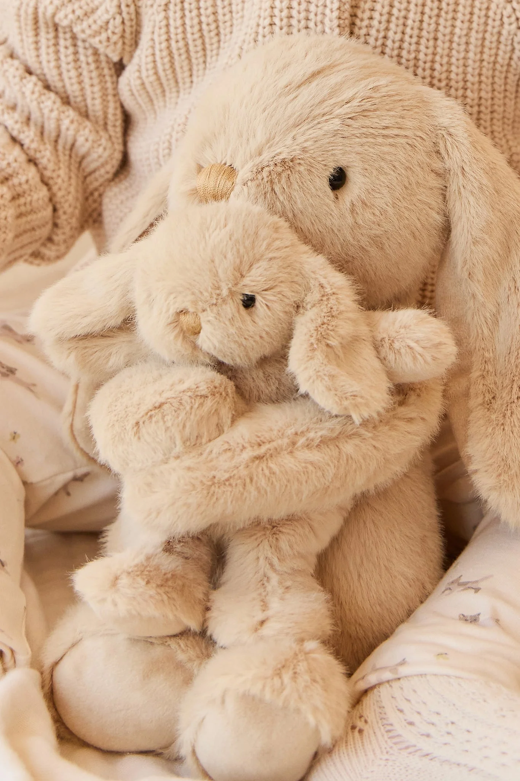 Plush - Frankie the Hugging Bunny -Caramel - Snuggle Bunnies