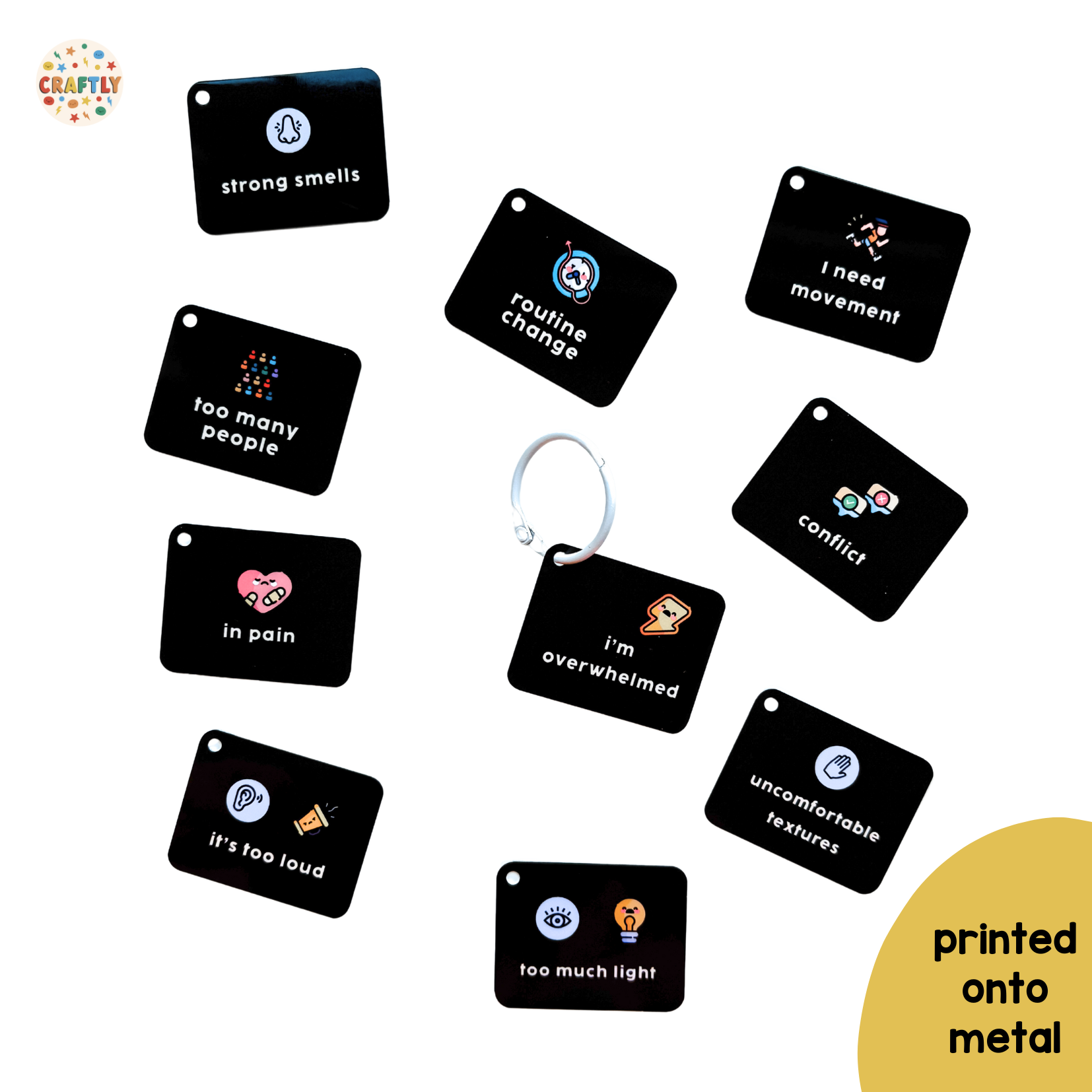 Sensory Triggers Keyring