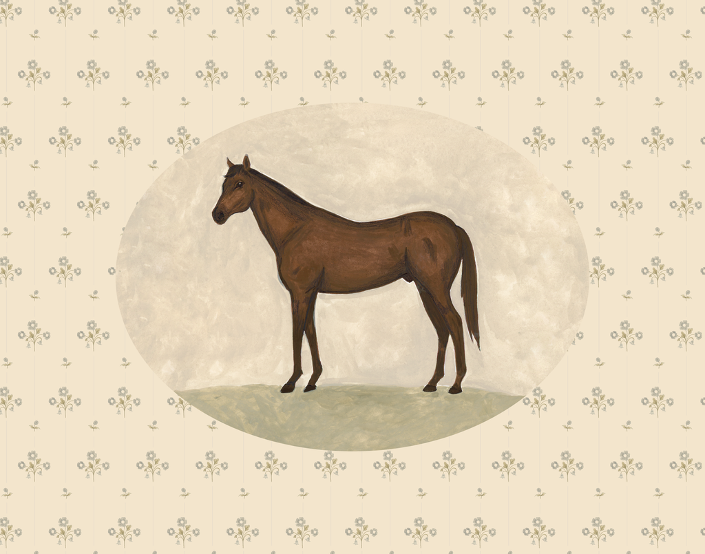 Vintage Horse Print