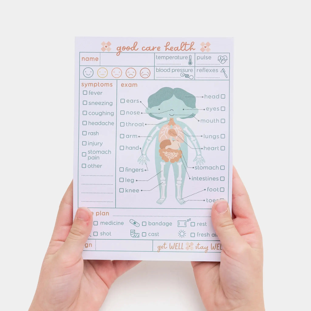 Doctor's Visit Pretend Play Notepad