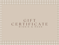 Winnie & Roan Gift Card
