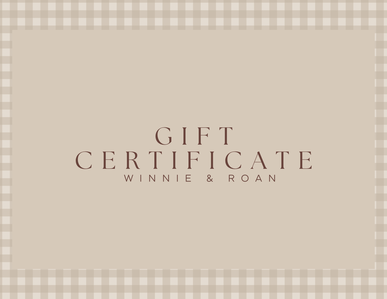 Winnie & Roan Gift Card