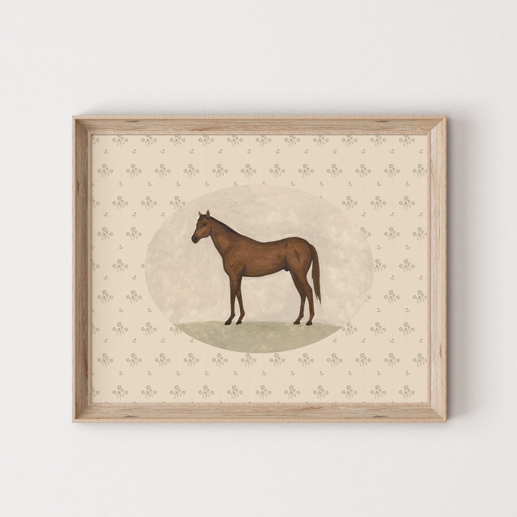 Vintage Horse Print