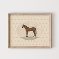 Vintage Horse Print