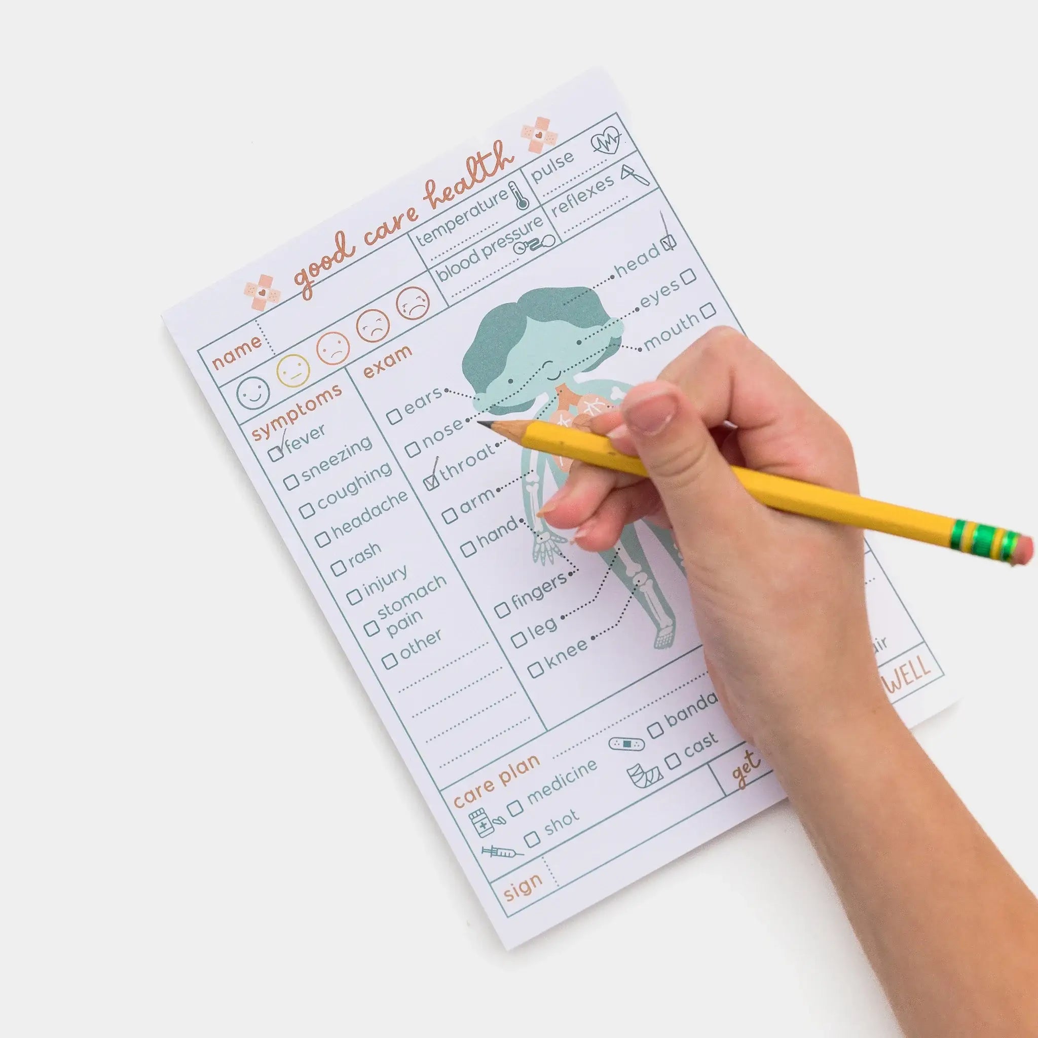 Doctor's Visit Pretend Play Notepad