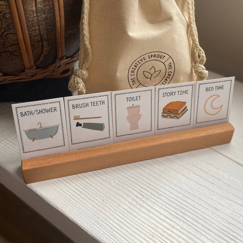 72 Daily Routine Cards & Display Stand - Daily Visual Cues