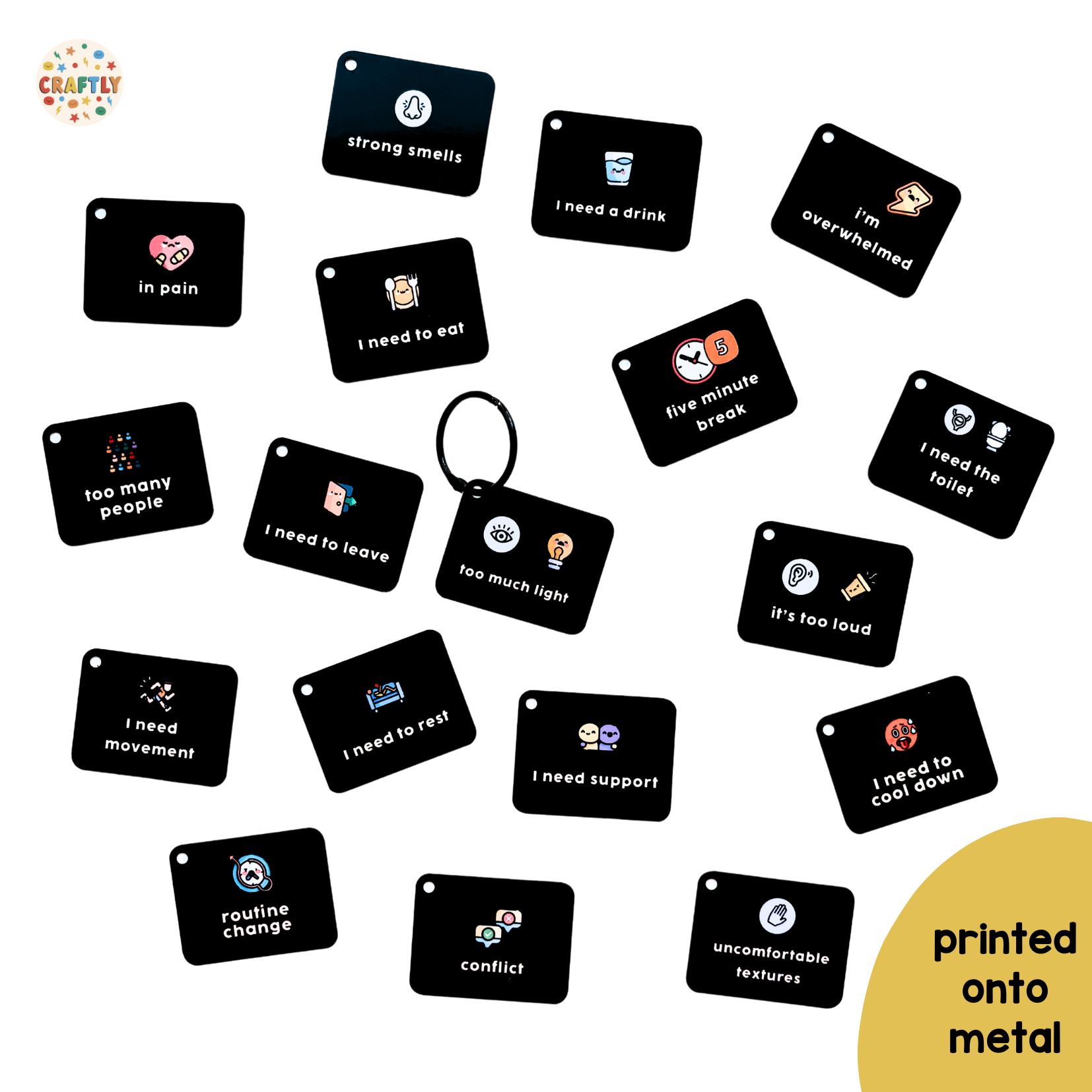 Sensory Triggers Keyring