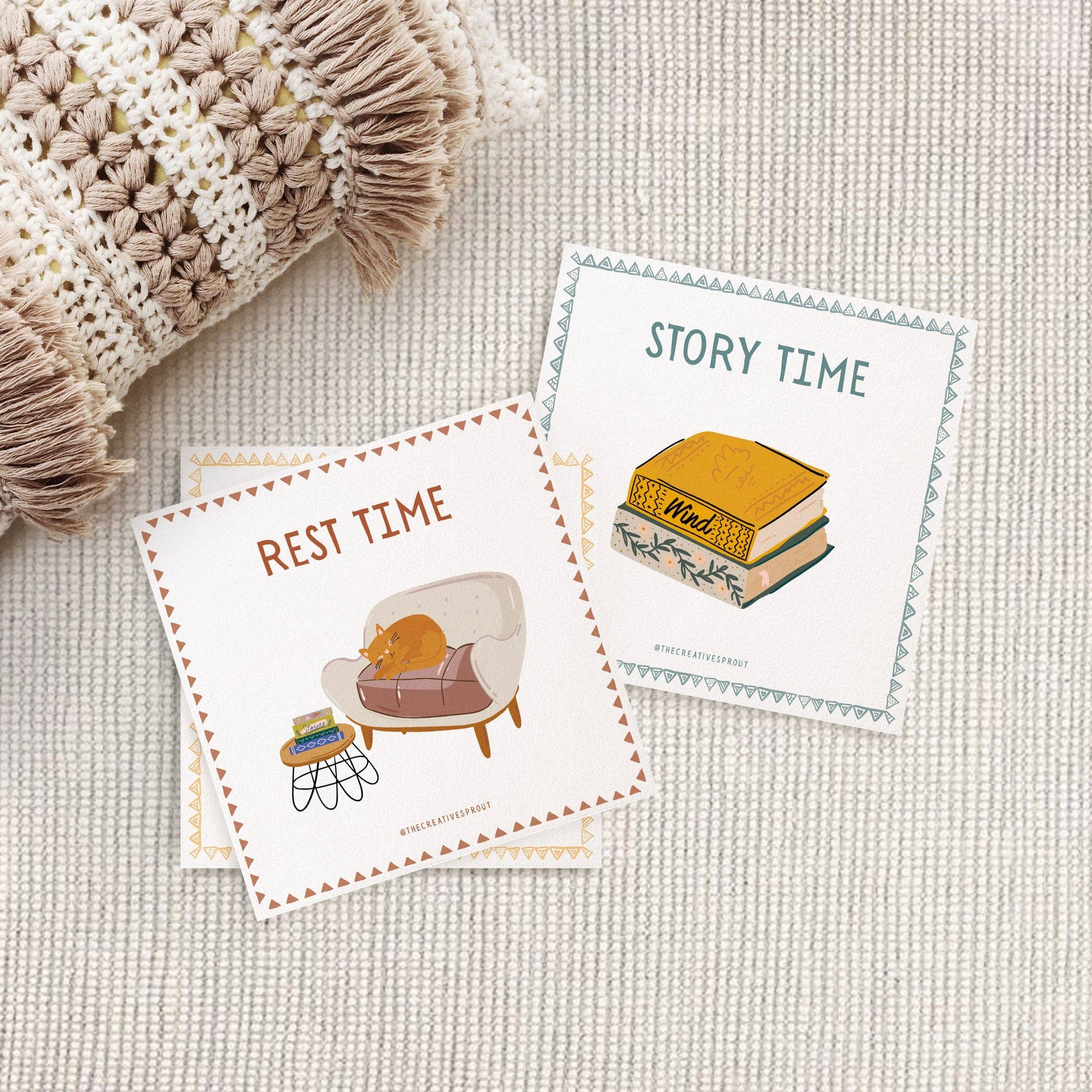 72 Daily Routine Cards - Large