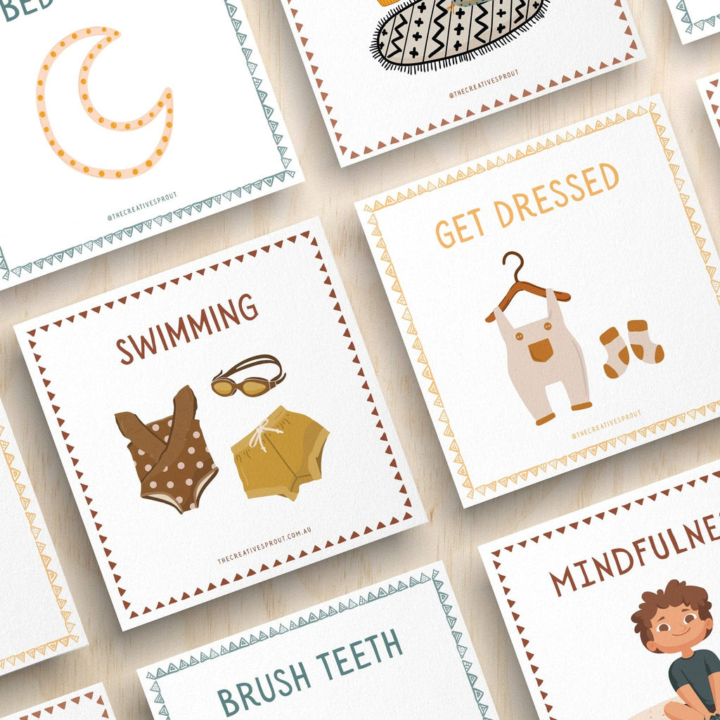 72 Daily Routine Cards - Large